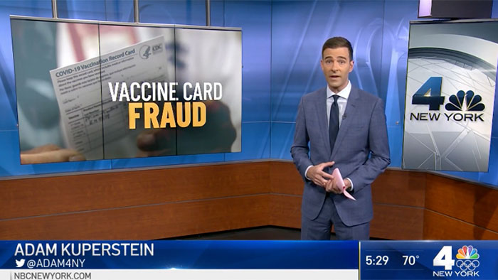 Schumer Calls for Crackdown on Fake Vaccine Cards